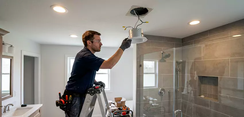 Bathroom and Shower Recessed Lighting Installation in Greenacres